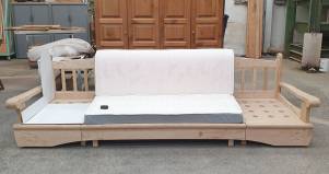 Divano su misura in legno pronto letto 2,80mt